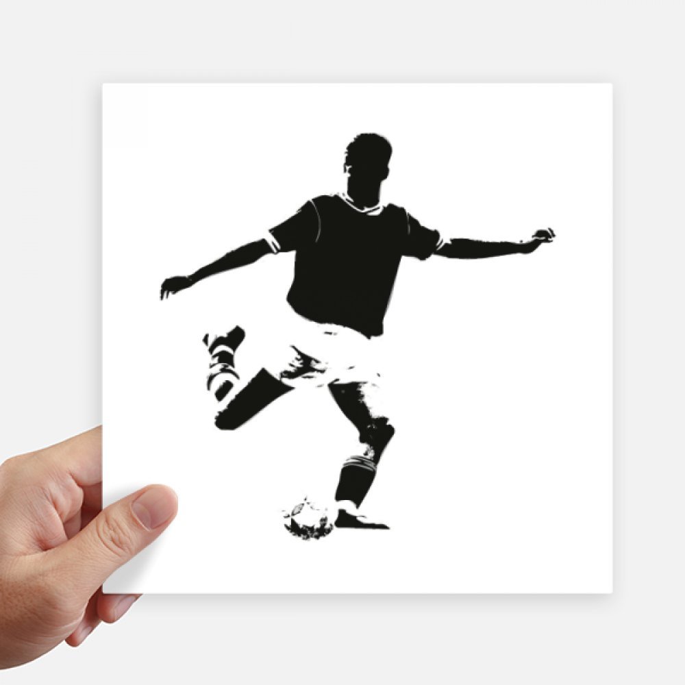 Sticker football de 20cm pour décorer valise moto et pc portable