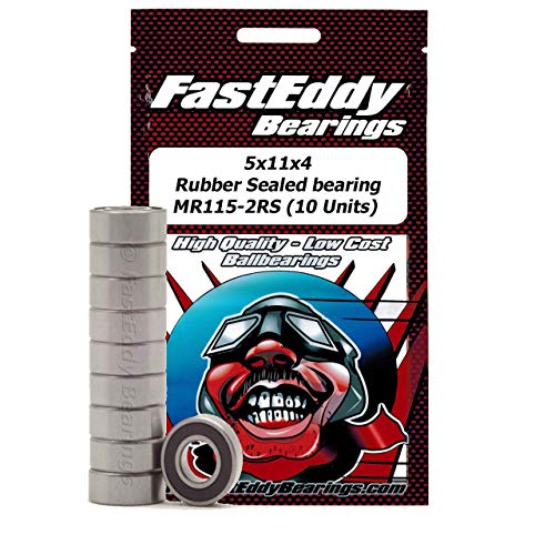 FastEddy Bearings Compatible with Tamiya 1150 Rubber Sealed Replacement Bearing 5X11X4 (10 Units) -  TFE2562
