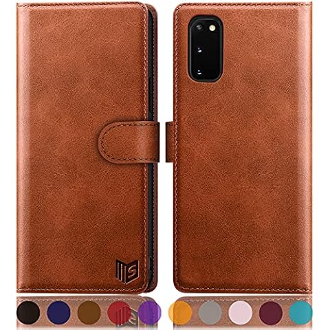 SUANPOT Leather Wallet Case for Samsung Galaxy S20 Cover