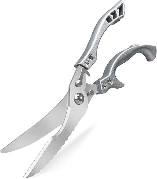 LUPOGRIGIO Kitchen Scissors, Poultry Shears Heavy Duty, Stainless Steel Kitchen Scissors for Turkey, Chicken, Thanksgiving, Christmas Day