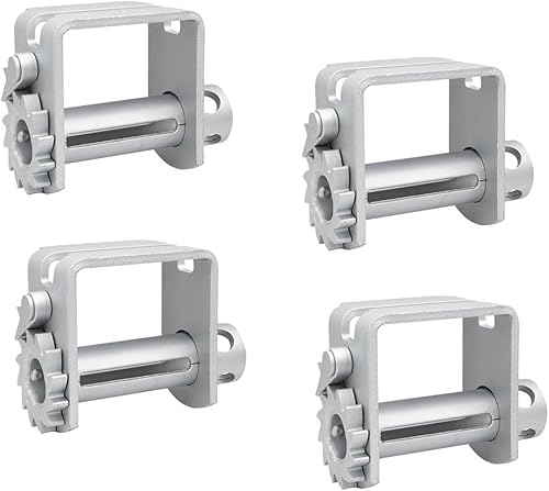 Mytee Products Cabrestantes deslizantes, cabrestantes de remolque de cama plana LL de doble L (paquete de 4)