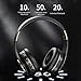 Bluetooth Wireless Headphones Stereo Over The Ear Headphones with Noise Cancelling & 60 Hour Working Time, Foldable Wired Wireless Earphones Subwoofer Music Sports Bluetooth Headset (Black)