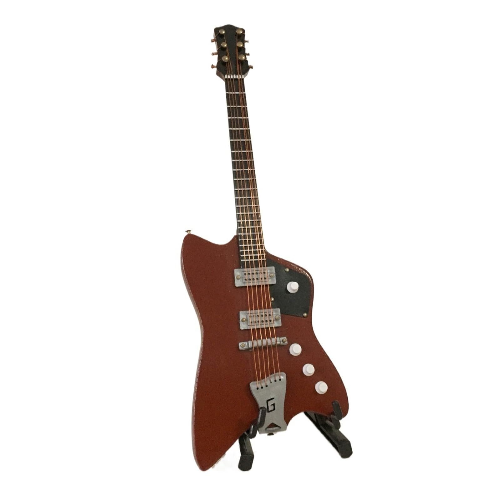 18cm Miniature Electric Guitar Model Ornament Musical Instrument Decor