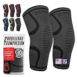 SPORTIFY - 2 Rodilleras de Compresión Ortopedicas para Dolor de Rodillas