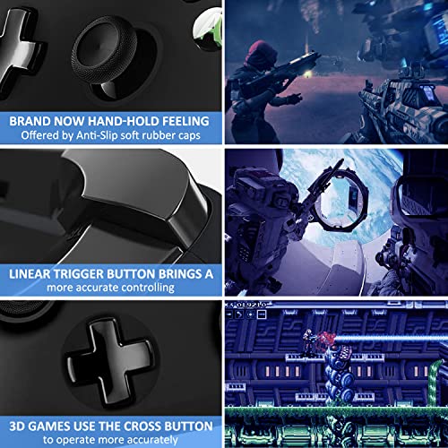 Wireless Controller Compatible With Xbox Series X/Xbox Series S/Xbox One/Xbox One S/Xbox One X/One Elite/Windows 7/8/10/, Wireless Xbox Pc Gamepad With 3.5Mm Audio Jack-Black #TOP5