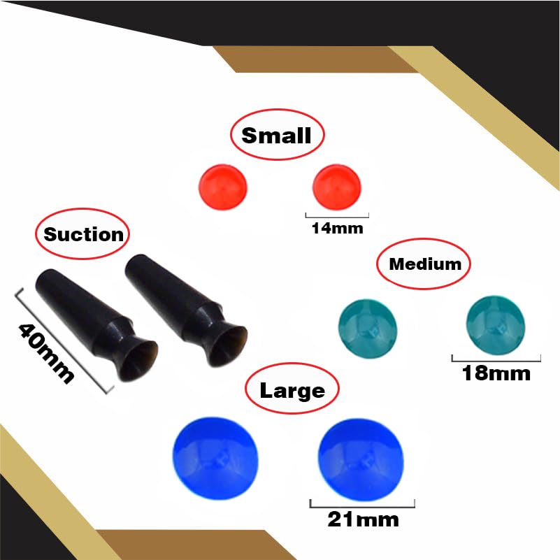 Miniatura 3 de Kodachi Protector de ojos corneales  Silicio pequeño, mediano, grande, juego de 3 pares con succión, 8 piezas