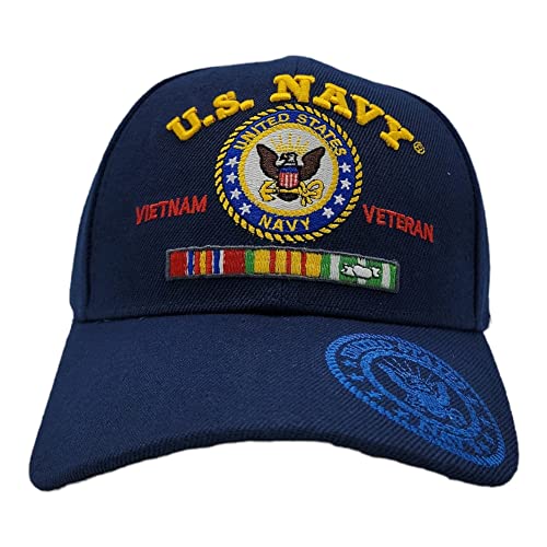 US Navy Vietnam Veteran Gorra Militar Oficial Talla Única miniatura 3