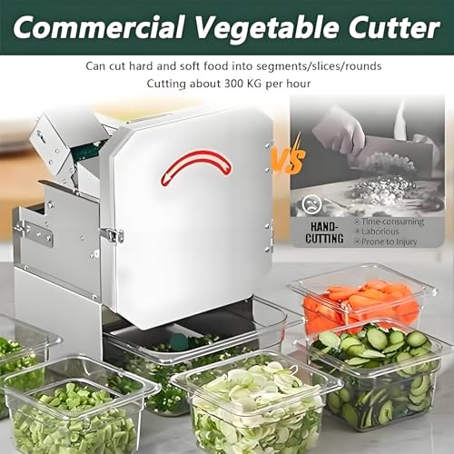 Cortadora eléctrica comercial automática para verduras miniatura 2