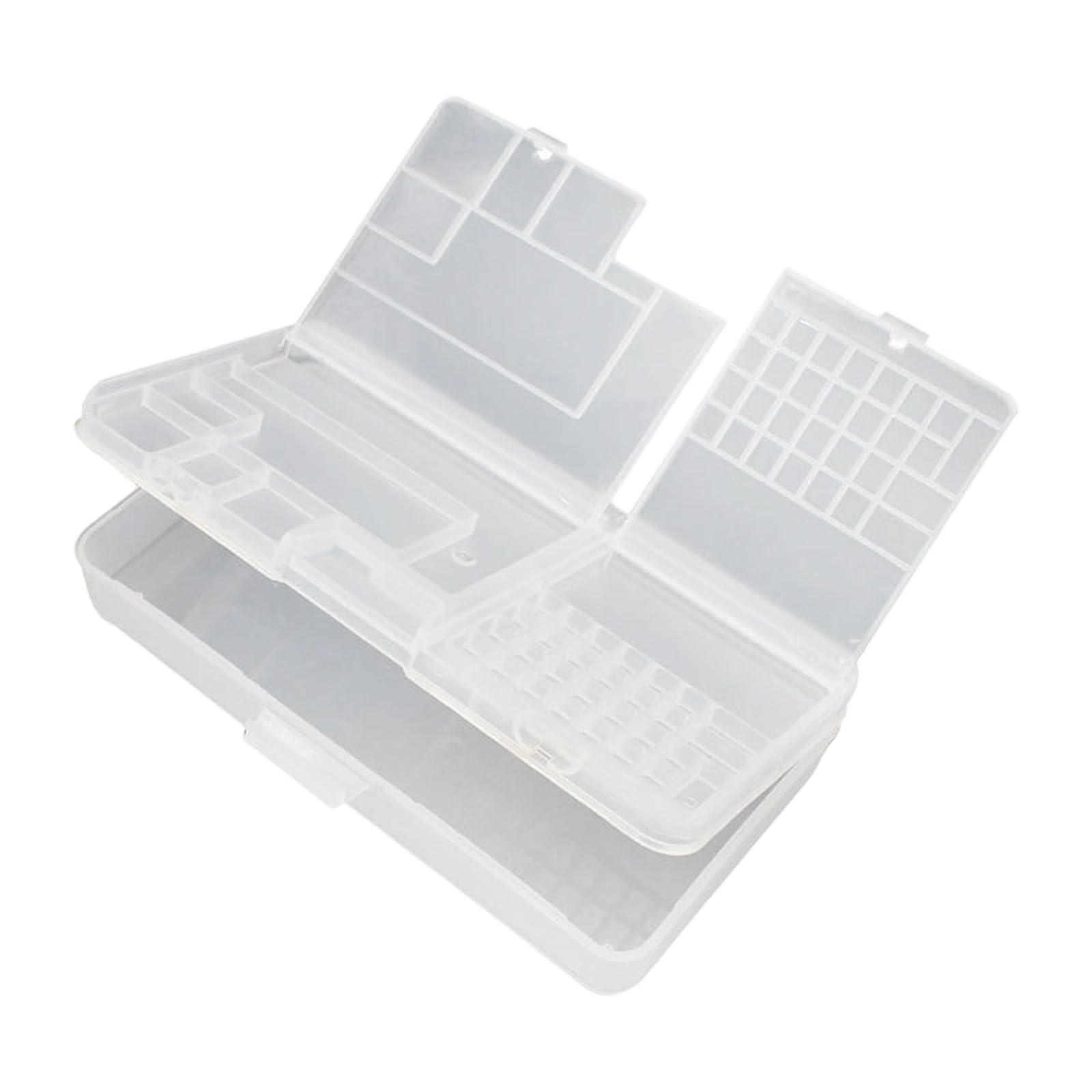 Durability Double Layer Tool Organizers Box with Removable Tray and Clear Frame for Easy Access and Portable Storage Box High Hardness PVC Tool Organizers