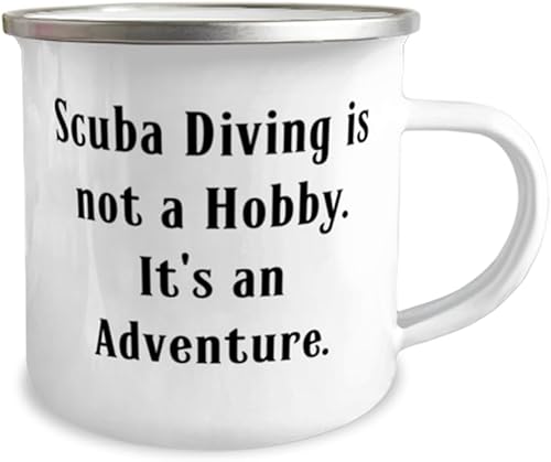 Miniatura 2 de Love Scuba Diving Gifts, Scuba Diving is not a Hobby. It's an Adventure, Birthday 12oz Camper Mug For Scuba Diving from Friends, Diving equipment,