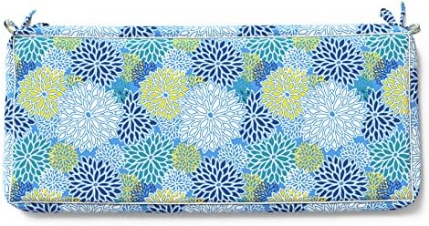 TWLEAR Outdoor Cushion Covers, Patio Cushion Covers for Outdoor Furniture, Water Resistant Porch Bench Swing Loveseat Cushion Replacement, 45" x 18" x 3", 1 Pack, Dahlia Blue (Covers ONLY)