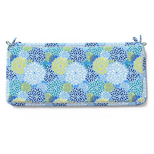 Twlear Outdoor Cushion Covers, Patio Cushion Covers For Outdoor Furniture, Water Resistant Porch Bench Swing Loveseat Cushion Replacement, 45" X 18" X 3", 1 Pack, Dahlia Blue (Covers Only) #TOP3