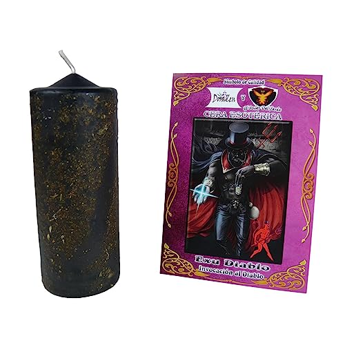 Velón esotérico herbóreo Exú Diablo - Invocación al Diablo - Las