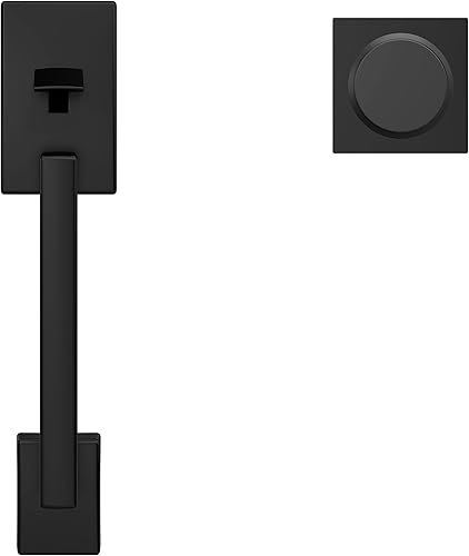Miniatura 10 de Manija de entrada frontal Century y palanca interior Latitude con vestiduras Century Negro Mate FE285CEN 622LAT CEN