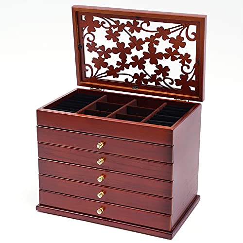 Carved 6 Layer Jewelry Box