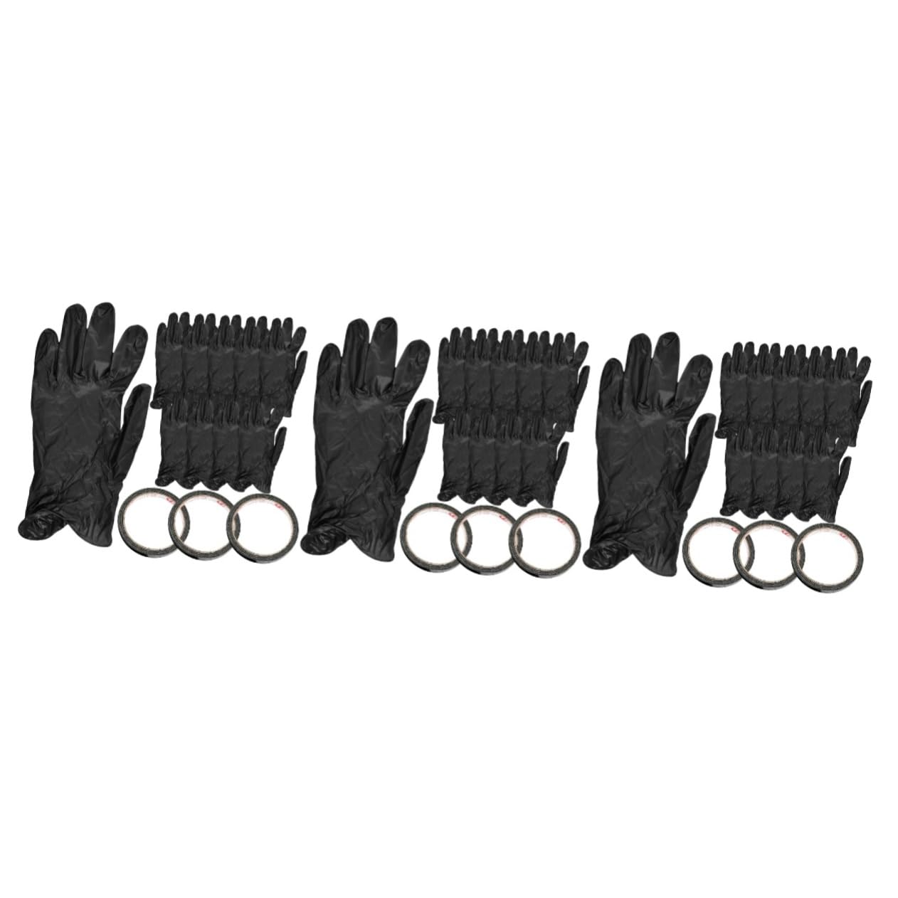 Healeved 3sets Guanti Uv Protettivi Per Unghie Con Nastro Per Nail Art Completo Per Manicure Casa e Salone Materiale Elastico Protezione Uv Per La Confezione Da Guanti e Nastri Adesivi
