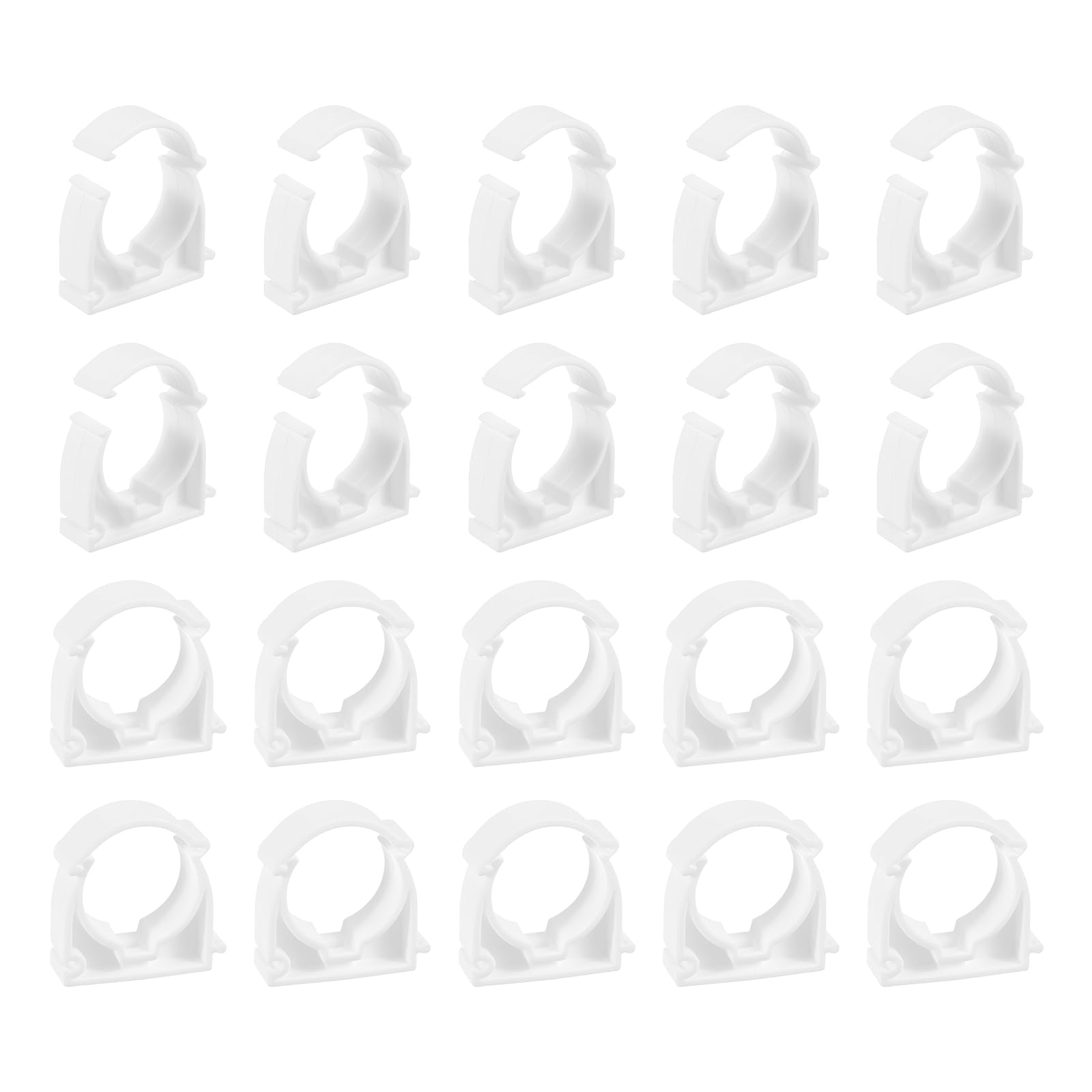 Abrazaderas de tubería de agua PPR 32 mm soporte de mangueras de tubo uxcell clip de plástico u