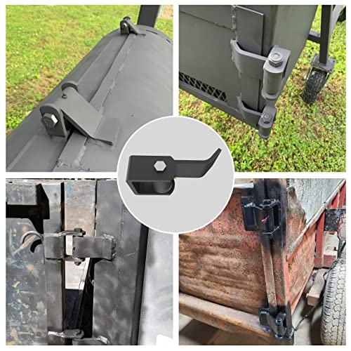 Dump Trailer Tailgate Hinges For Door Gate Body Hinge With Grease Zerk, Weld-On Heavy Duty Greaseable Dump Trucks Hinge Fitting Fold Down Gate/Loading Ramp On Flat Deck Trailer Or Bbq Smoker (4) #TOP3