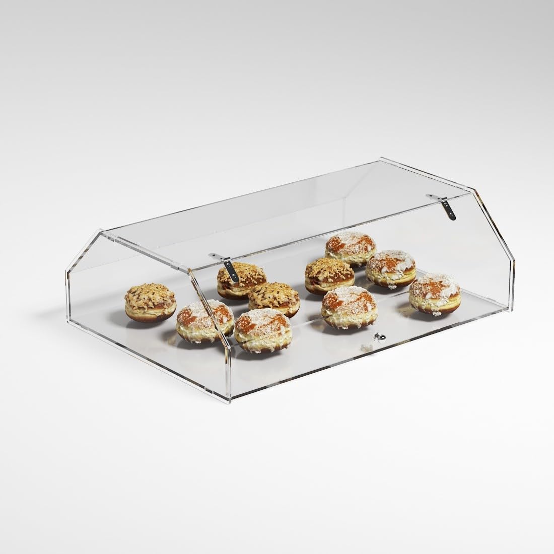 Vetrina da banco in plexiglass trasparente - Misure: 60 x 43 x H19 cm