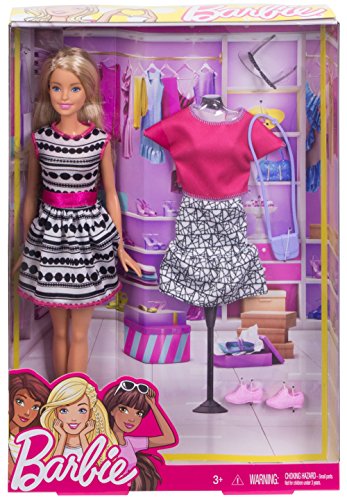 Muñeca Barbie con Moda miniatura 3