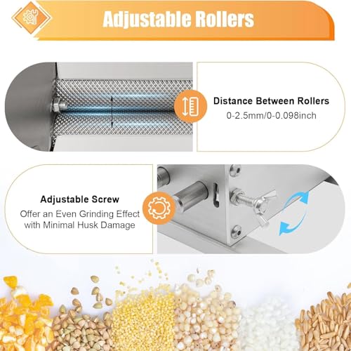 Broyeur de grains d'orge manuel de 4 L pour faire sa bière maison - 5