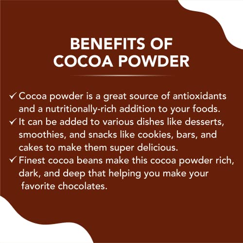 Image of KOR Natural Cocoa Powder /Coco Powder Used in Biscuits, Ice Cream, Dairy Drinks and Cakes | Shakes, Smoothies, Frosting Making | Unsweetened Powder - 400 Grams (Pack Of 1)