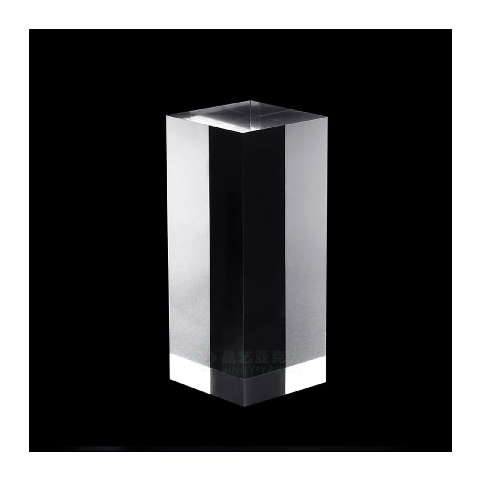 LQZAXSRDR Clear Acrylic Display Block, Acrylic Display Block Cube Stand Clear Solid Polished Multiple Sizes(8cm)
