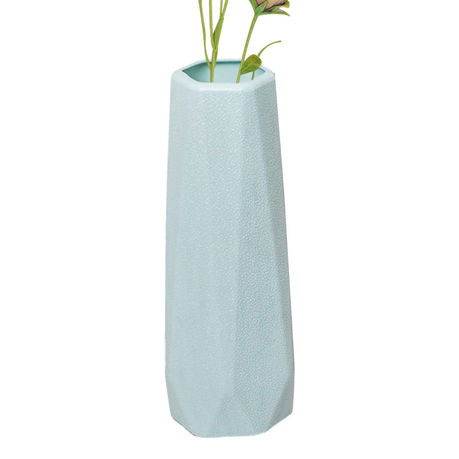 Modern Vases for Home Decor, Style Vases for Flowers, Off-Farmhouse Distressed Decorative Vase for Pampas Grass, Mantel, Shelf, Home Accents, Table Decoration Rianpesn