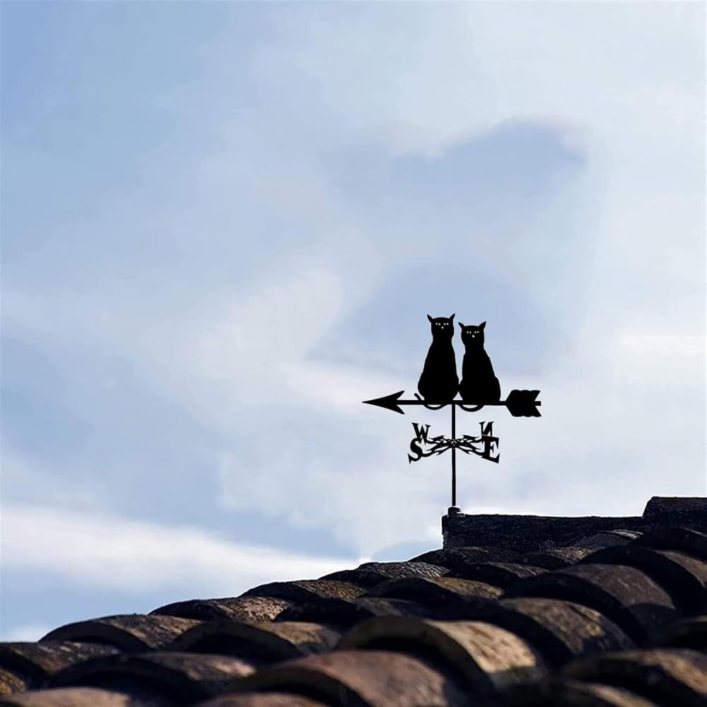 Rodzinne łopatki wiatrowe gospodarstwo żelazne dom wiatrowskaz wiatrowskaz wiatru wiatrowskaz retro podwórko dachy narzędzia pomiarowe budowa zewnętrzna ogród bulion łatwy w użyciu i instalacji