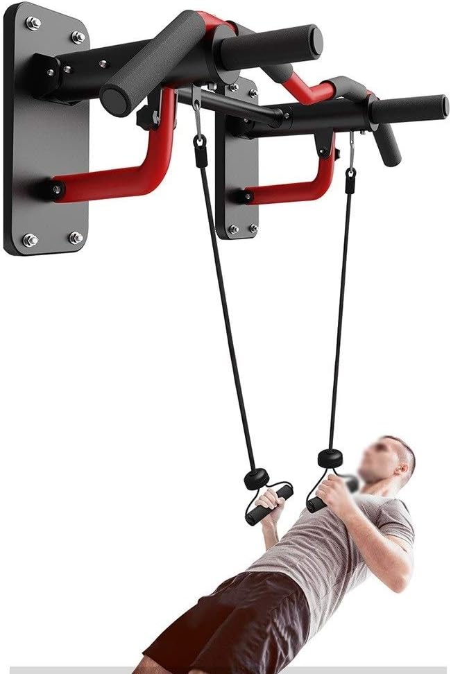 Pull-up bar Wall Pull-up Bars Children Swing Frame Strength Training Equipment Load 300kg Adult Home Indoor Fitness (Color : Yellow) (Red)