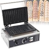 vnmudzeo Weihnachts-Tannenbaum-Waffeleisen FüR Den Schreibtisch – Temperaturregelung Von 50–300 °C + 0–5 Minuten Zeiteinstellung, FüR FamilienbäCkereien, Snackbars 6Slice