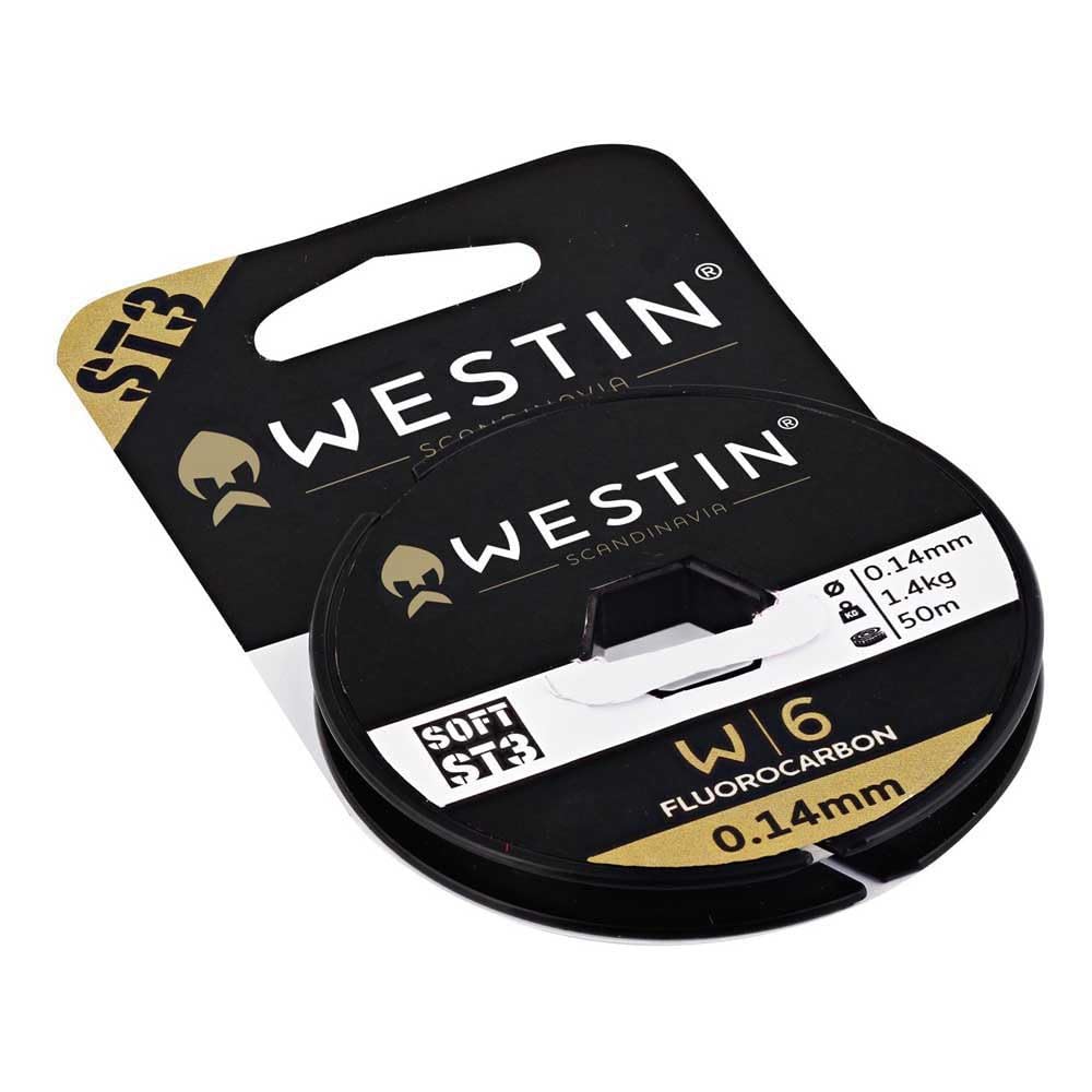 Westin W6 ST3 Fluorocarbon Clear - 50 m Fluorocarbon Cord, Diameter/Load Capacity: 0.14 mm/1.4 kg