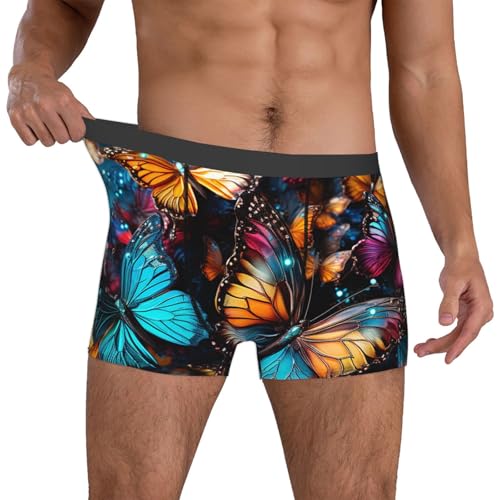 Men's Underwear Colorful Butterflies Flying Boxer Briefs Ultra Breathable Stretch Mens Moisture Wicking Underwear4