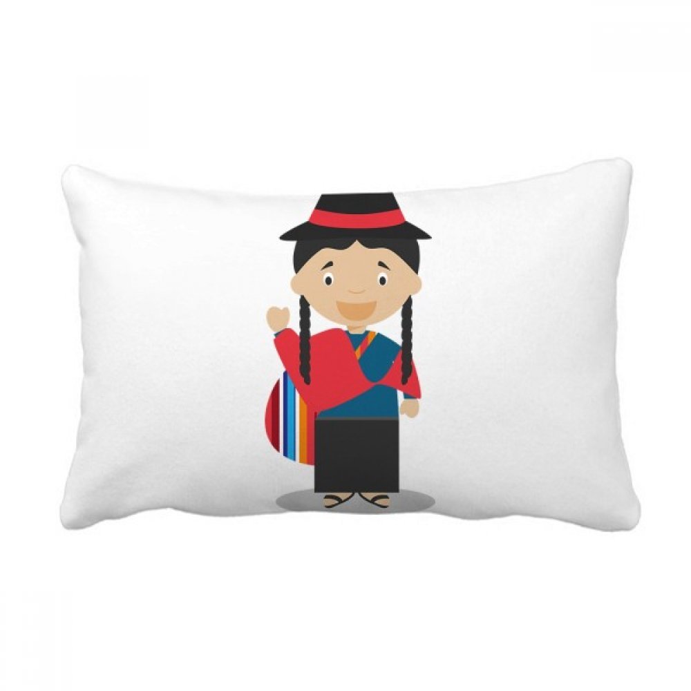 Oreiller lombaire cartoon multicolore pour déco de canapé