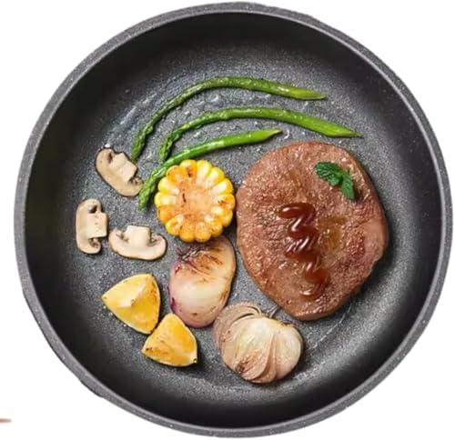 Frigideira Antiaderente Grande 28cm Ceramico Frita Sem Óleo Funda Cabo Madeira Não Gruda Fogão Induç