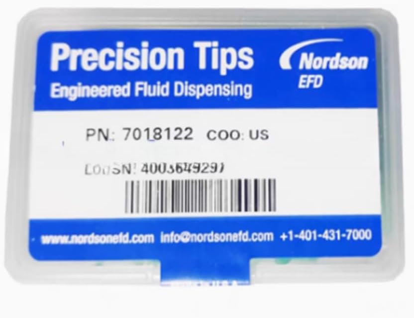 7018122 (50pcs/box) Precision Plastic Dispensing Heads Double Threaded Heads