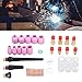 Acouto 49Pcs Welding Accessory Kit with Glass Cups, Nozzles & Tools for WP-17/18/26 - Reliable, Versatile & Easy to Use