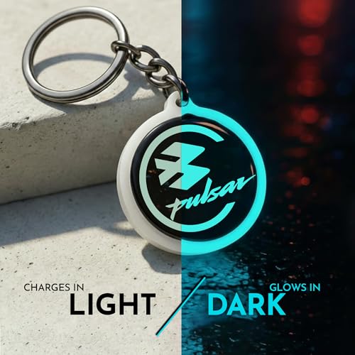 Image of Mi Glow Store Glow in Dark Keychain for Bike Men | Gift for Man | Bike Accessories | Charges in Light Glows in Dark | Key chain for Bike