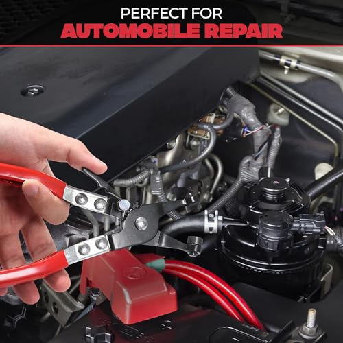 Radiator Hose Clamp Pliers Automotive - Hose Removal Pliers Radiator Hose Clamp Tool Spring Clamp Pliers - Spring Hose Clamp Pliers Radiator Hose Removal Tool Washer Hose Pliers Automotive