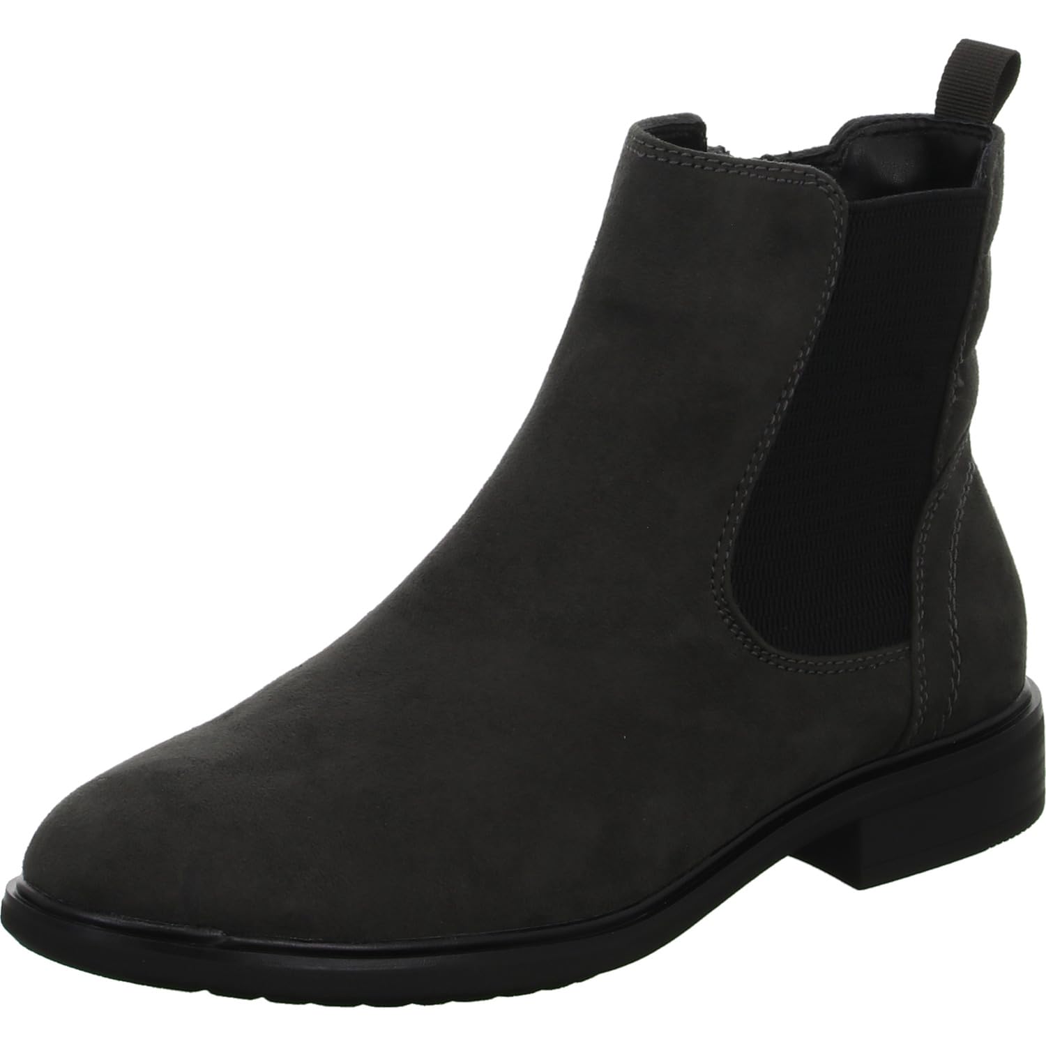 Jana Women’s Chelsea Boots Elegant Flat Wide H Extra Width, Asphalt, 4 UK
