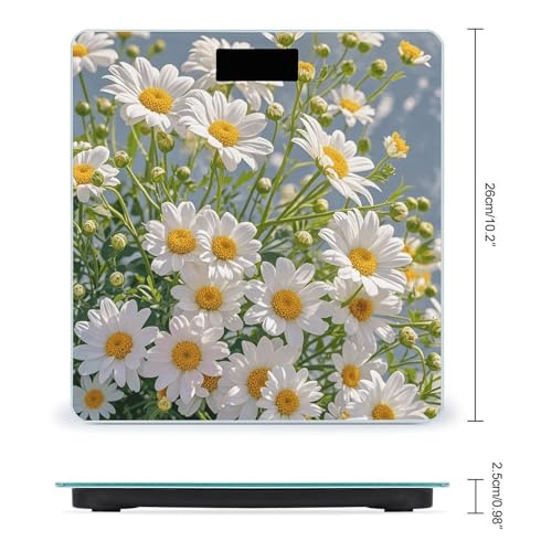 Báscula digital de baño con pantalla LCD y vidrio templado miniatura 2
