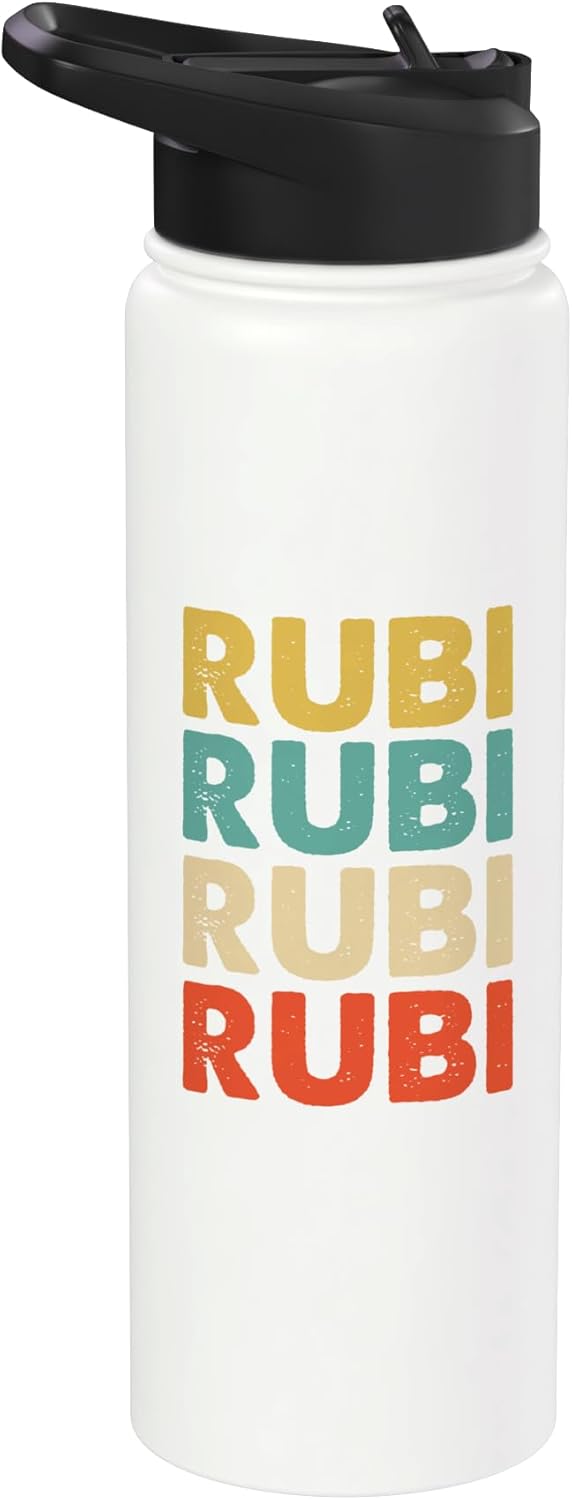 Rubi Name Stainless Steel Insulated Water Bottle