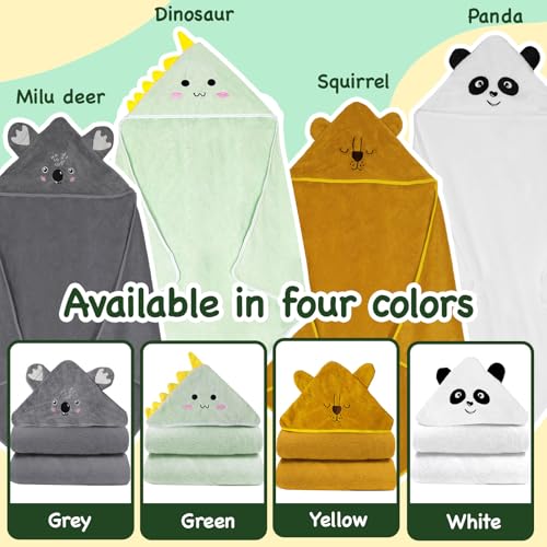 Image of Hooded Baby Towels 4 Pack Newborn Bath Towels Toddler Towel Baby Towel with Hood