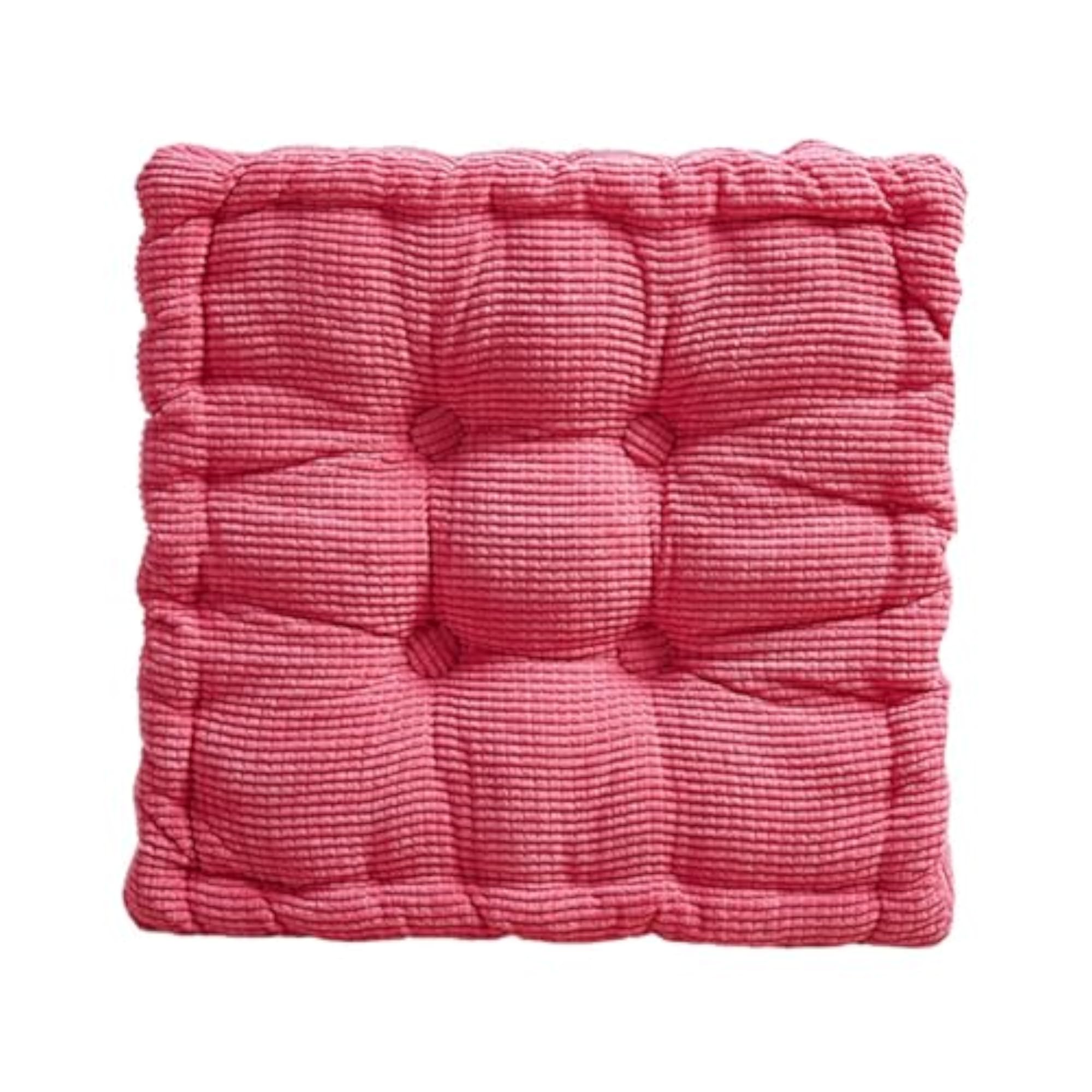 Cute Biscuit Shaped Seating Mat in Rose Red