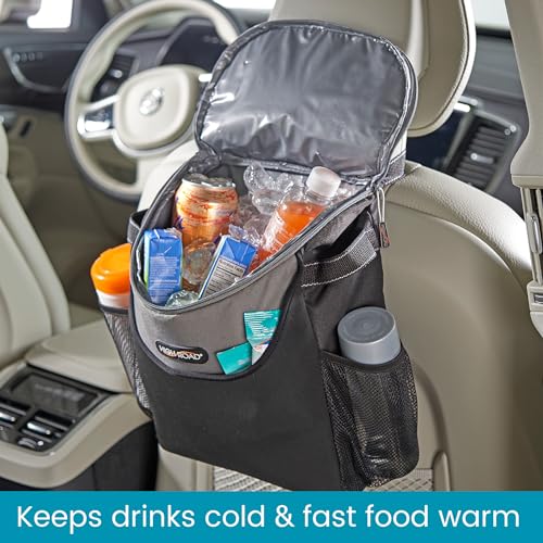 High Road SnackStash Soft Cooler Pack and Seat Back Organizer for Cold and Hot Foods - Insulated Cooler Bag with Storage Pocket and Bottle Holders - Thumbnail 3