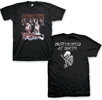 2Bhip Cannibal Corpse Butchered At Birth Death Metal T Shirt Black