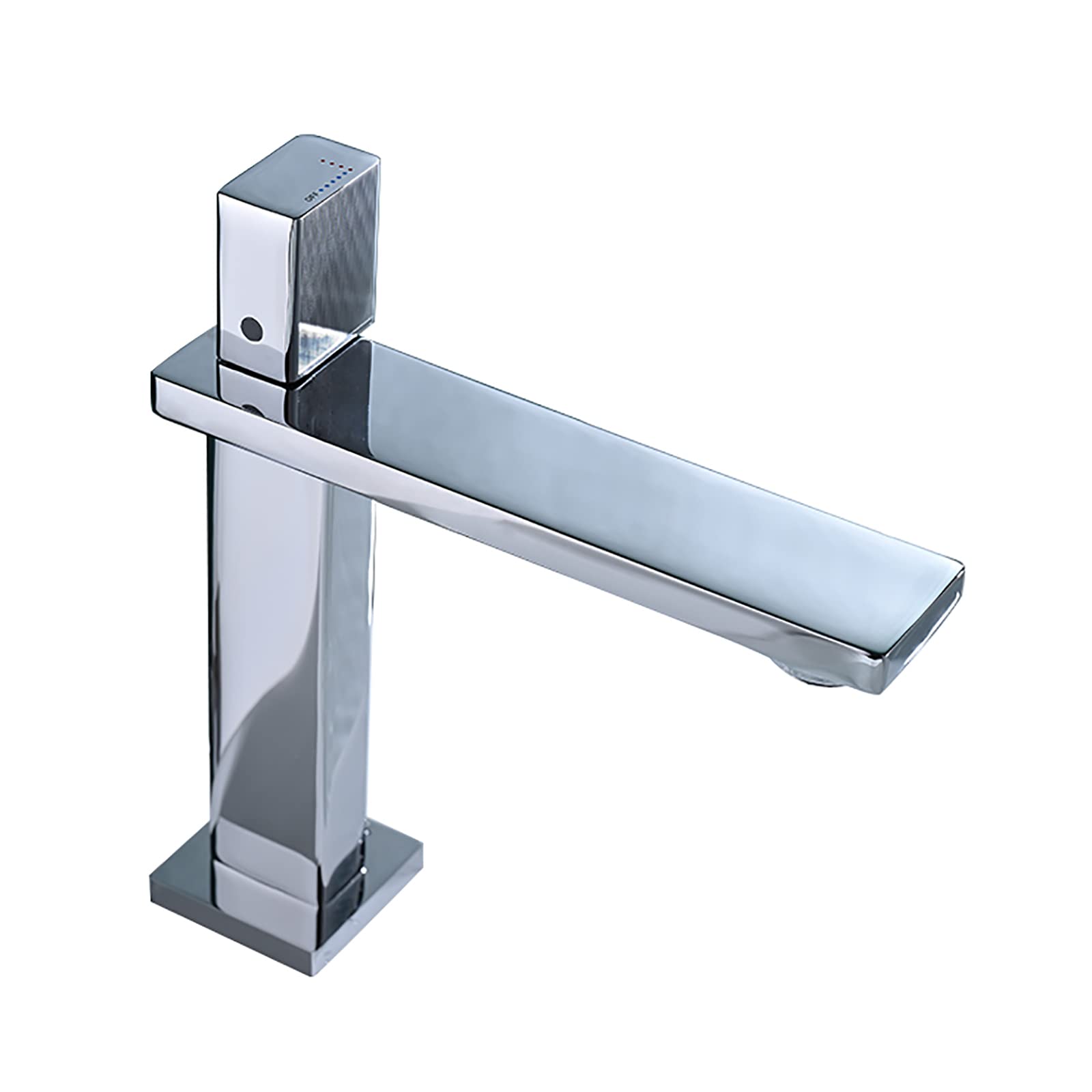 Robinet de lavabo monotrou en laiton mitigeur de salle de bain eau chaude froide