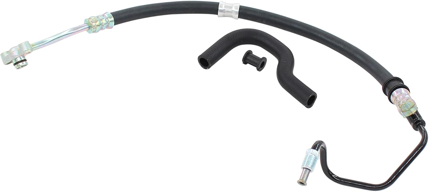 MOTOKU Power Steering Reservoir Hose and Power Steering Pressure Hose Set for Honda Civic 2001 2002 2003 2004 2005 L4 1.7L