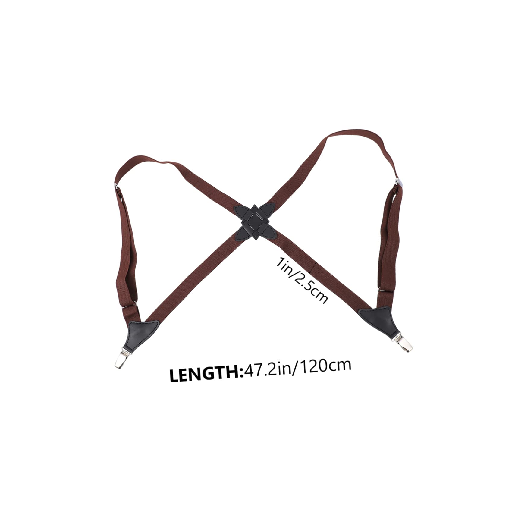 SAFIGLE Clip Suspender Trouser Supply Strong Clips Adjustable Elastic for Walking Riding