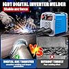 ARC Stick Welder 110V,Super Mini Portable Welding Machine 200a,Small Welders,IGBT Inverter Welder Machine 110v with Synergic Control,Hot Start,Arc Force,Anti-Stick, LED Display(Blue) #4